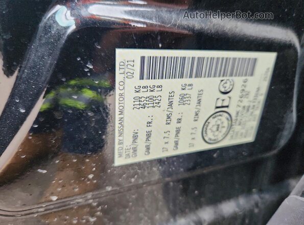 5N1AT3AB4MC726926 2021 NISSAN ROGUE Black Vista interior de 360 grados