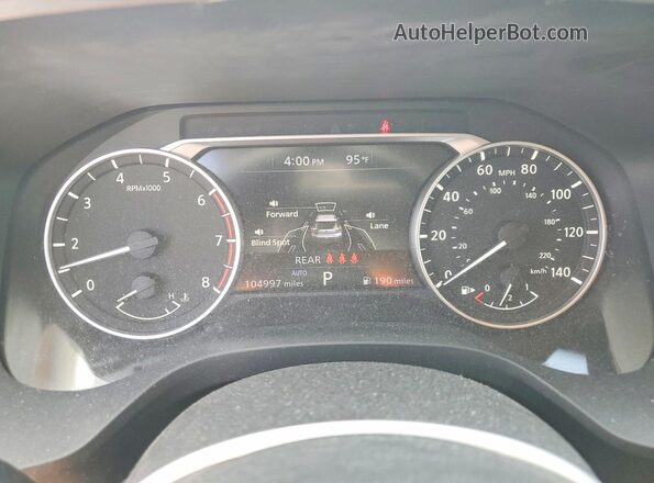 5N1AT3AB4MC733326 2021 NISSAN ROGUE White Instrument cluster view