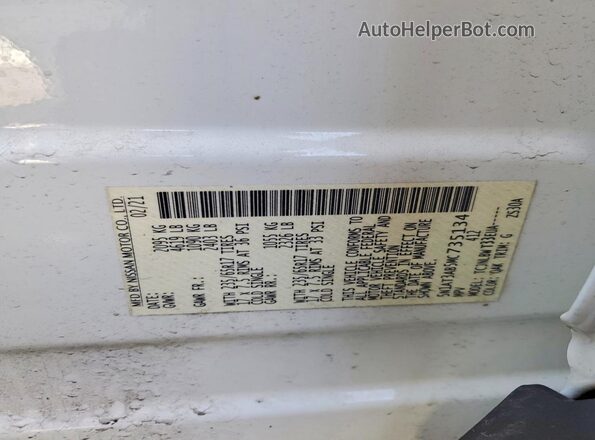 5N1AT3AB5MC735134 2021 NISSAN ROGUE White Սալոնի 360 աստիճան տեսք