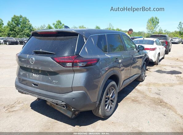 5N1AT3AB8MC732096 2021 NISSAN ROGUE Gray Tył prawy