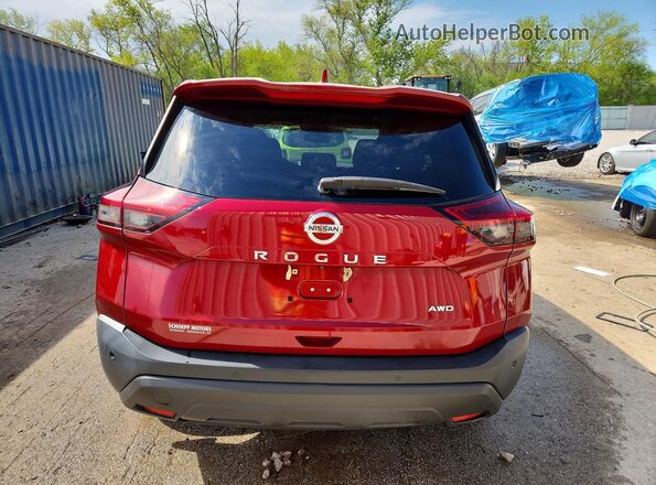 5N1AT3ABXMC774303 2021 NISSAN ROGUE Red 