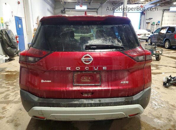 5N1AT3ABXMC779159 2021 NISSAN ROGUE Red 
