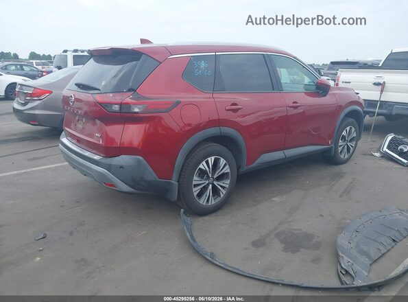 5N1AT3BA0MC747214 2021 NISSAN ROGUE Red Trasero derecho