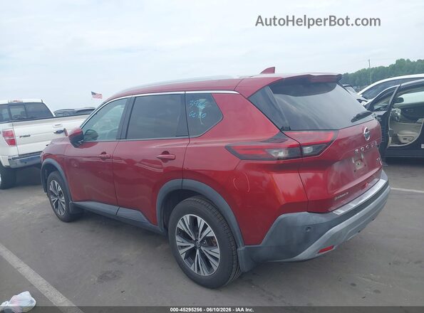5N1AT3BA0MC747214 2021 NISSAN ROGUE Red Vista interior de 360 grados