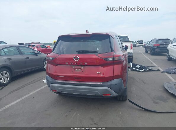 5N1AT3BA0MC747214 2021 NISSAN ROGUE Red 