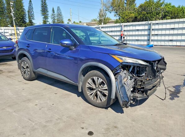 5N1AT3BA0MC788166 2021 NISSAN ROGUE Blue 
