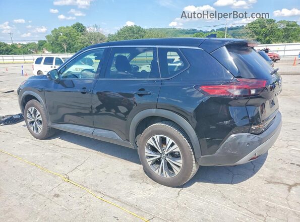 5N1AT3BA1MC732544 2021 NISSAN ROGUE Black Задня ліва чверть