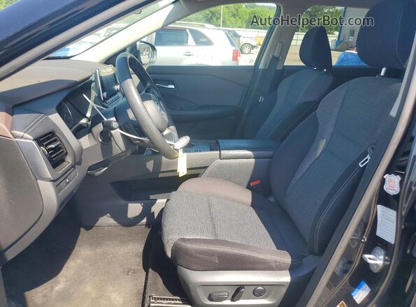 5N1AT3BA1MC732544 2021 NISSAN ROGUE Black Вид салону спереду
