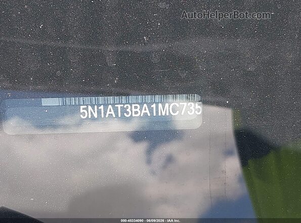 5N1AT3BA1MC735802 2021 NISSAN ROGUE Black 