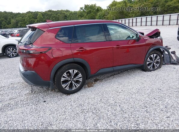5N1AT3BA1MC808778 2021 NISSAN ROGUE Burgundy Rear right