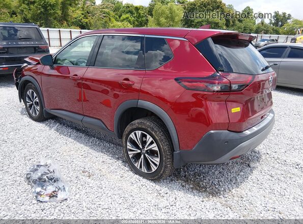 5N1AT3BA1MC808778 2021 NISSAN ROGUE Burgundy Rear left
