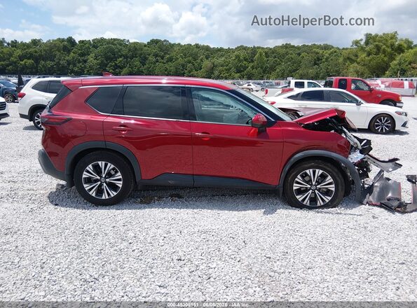 5N1AT3BA1MC808778 2021 NISSAN ROGUE Burgundy Rear interior view