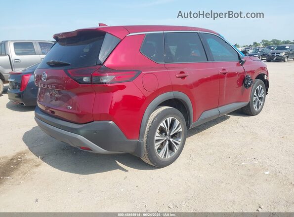 5N1AT3BA1MC840338 2021 NISSAN ROGUE Red Tył prawy