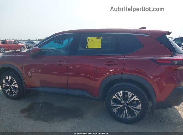 5N1AT3BA1MC840338 2021 NISSAN ROGUE Red Widok wnętrza 360 stopni