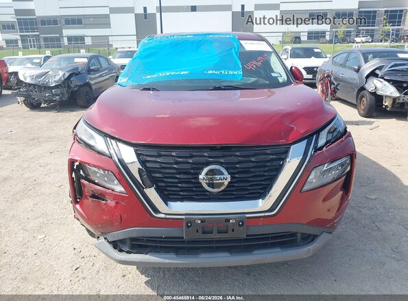 5N1AT3BA1MC840338 2021 NISSAN ROGUE Red Widok zestawu wskaźników