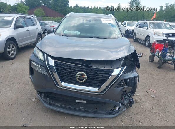 5N1AT3BA2MC700587 2021 NISSAN ROGUE Серый Вид задней части салона