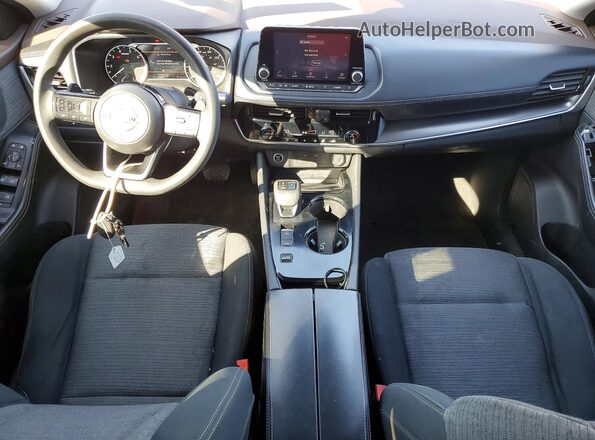 5N1AT3BA2MC774706 2021 NISSAN ROGUE Black Առջևի վահանակի տեսք