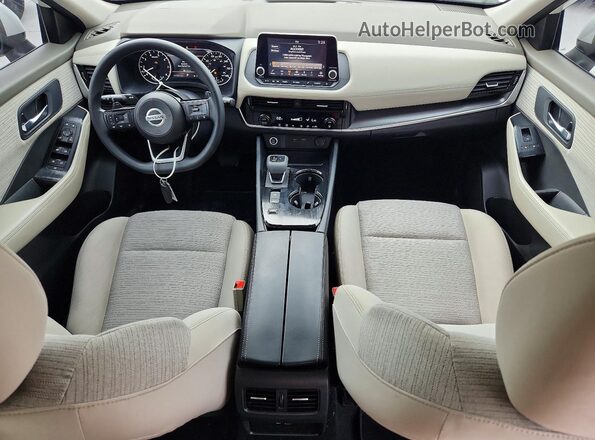 5N1AT3BA2MC795264 2021 NISSAN ROGUE White Вид панелі приладів