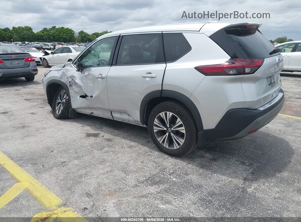 5N1AT3BA3MC745618 2021 NISSAN ROGUE Silver Հետևի ձախ