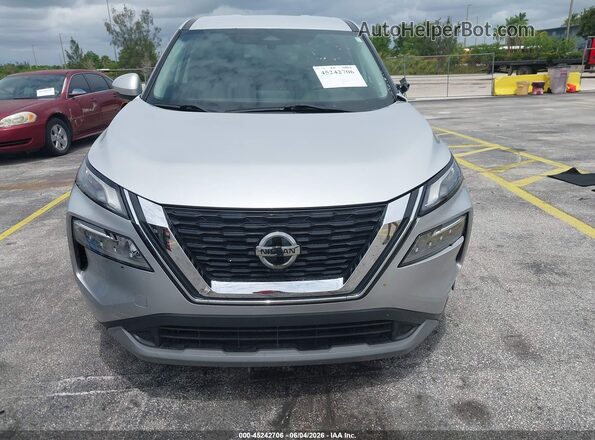 5N1AT3BA3MC745618 2021 NISSAN ROGUE Silver Սարքավորումների վահանակի տեսք