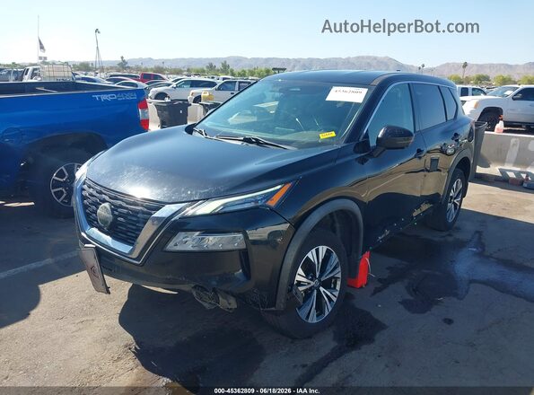 5N1AT3BA3MC746011 2021 NISSAN ROGUE Black Передня ліва чверть