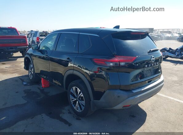 5N1AT3BA3MC746011 2021 NISSAN ROGUE Black Задня ліва чверть