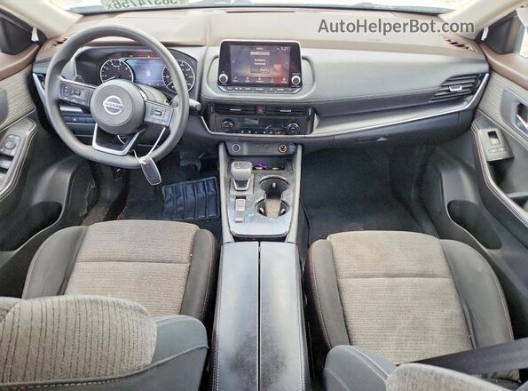 5N1AT3BA3MC765223 2021 NISSAN ROGUE Gray Вид панелі приладів