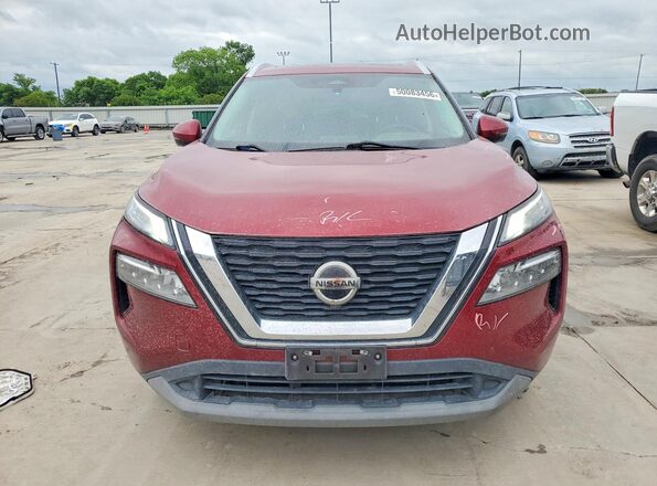 5N1AT3BA3MC766579 2021 NISSAN ROGUE Burgundy Front view