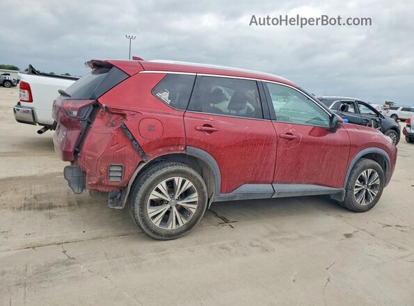 5N1AT3BA3MC766579 2021 NISSAN ROGUE Burgundy Rear right