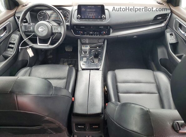 5N1AT3BA3MC766579 2021 NISSAN ROGUE Burgundy Dashboard view