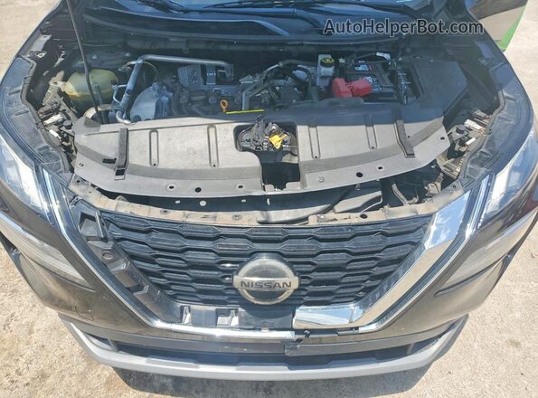 5N1AT3BA3MC783964 2021 NISSAN ROGUE Black Вид підкапотного простору