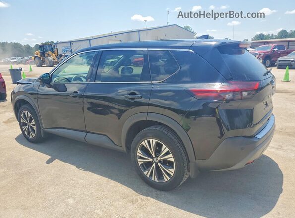 5N1AT3BA3MC783964 2021 NISSAN ROGUE Black Задня ліва чверть