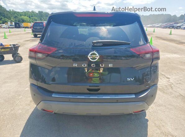 5N1AT3BA3MC783964 2021 NISSAN ROGUE Black Вид ззаду