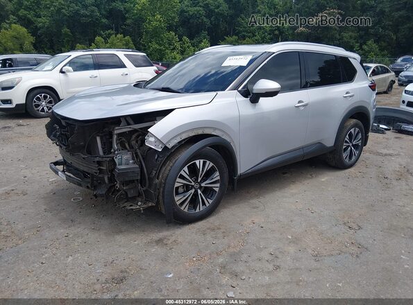 5N1AT3BA3MC810032 2021 NISSAN ROGUE Серебряный Передняя левая четверть
