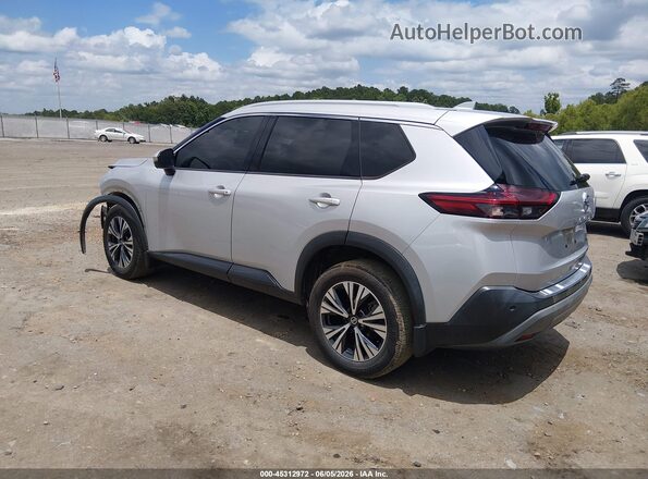 5N1AT3BA3MC810032 2021 NISSAN ROGUE Серебряный Задняя левая четверть
