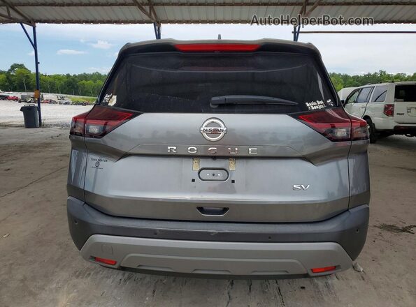 5N1AT3BA3MC834394 2021 NISSAN ROGUE Gray Вид ззаду