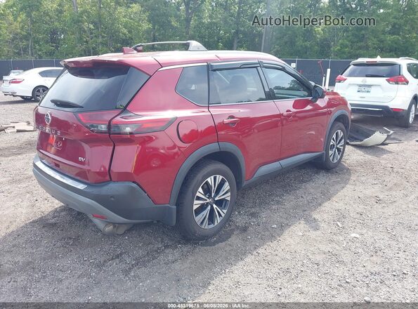 5N1AT3BA5MC807326 2021 NISSAN ROGUE Red Задня права чверть