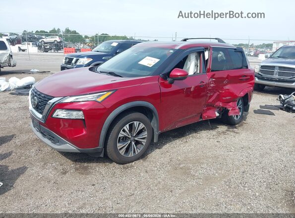 5N1AT3BA5MC807326 2021 NISSAN ROGUE Red Передня ліва чверть