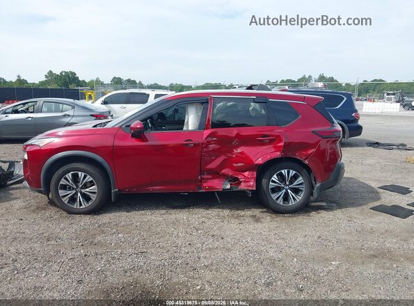 5N1AT3BA5MC807326 2021 NISSAN ROGUE Red Панорамний вид салону 360°