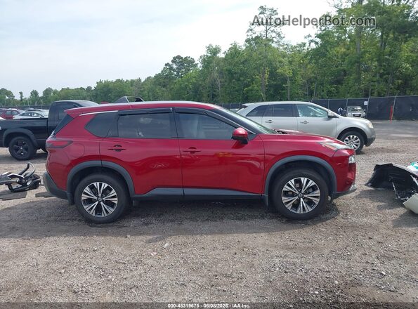 5N1AT3BA5MC807326 2021 NISSAN ROGUE Red Вид задньої частини салону