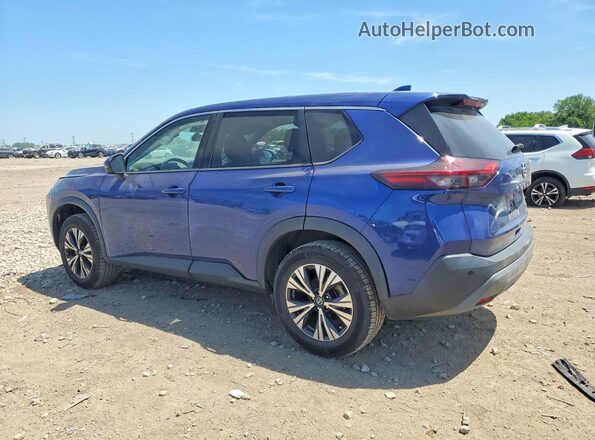 5N1AT3BA6MC718042 2021 NISSAN ROGUE Blue Rear left