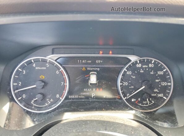 5N1AT3BA6MC718042 2021 NISSAN ROGUE Blue Instrument cluster view