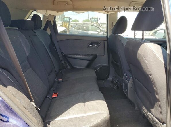 5N1AT3BA6MC718042 2021 NISSAN ROGUE Blue Rear seats view