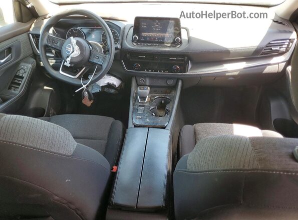 5N1AT3BA6MC718042 2021 NISSAN ROGUE Blue Dashboard view