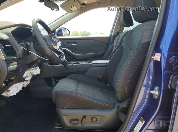 5N1AT3BA6MC718042 2021 NISSAN ROGUE Blue Front interior view