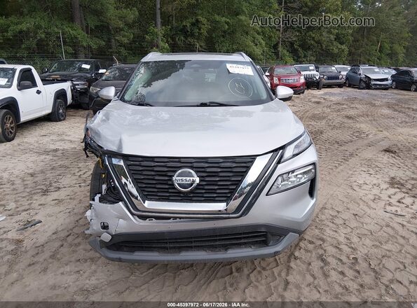 5N1AT3BA6MC718171 2021 NISSAN ROGUE Silver Instrument cluster view