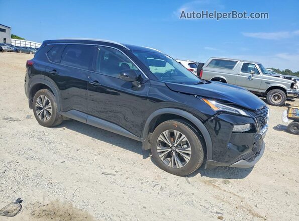 5N1AT3BA6MC776605 2021 NISSAN ROGUE Black Передня права чверть