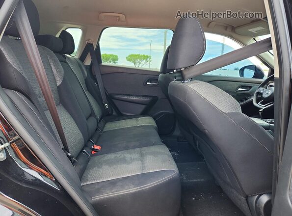 5N1AT3BA7MC681020 2021 NISSAN ROGUE Black უკანა სალონის ხედი