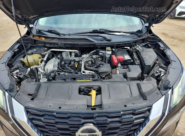 5N1AT3BA7MC681020 2021 NISSAN ROGUE Black ძრავის განყოფილების ხედი