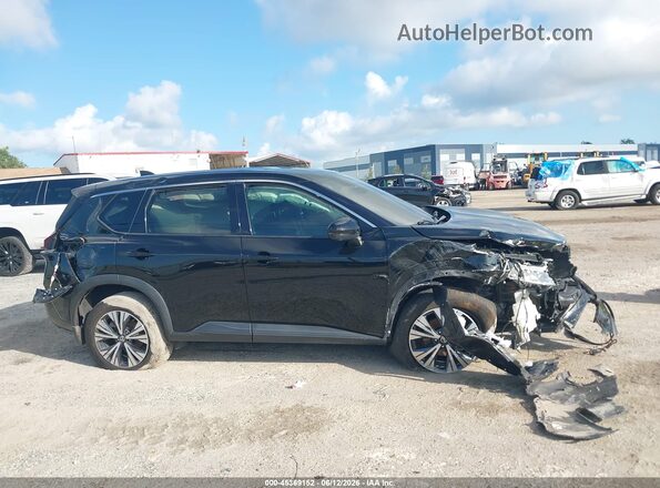 5N1AT3BA7MC693894 2021 NISSAN ROGUE Black Widok wnętrza z tyłu